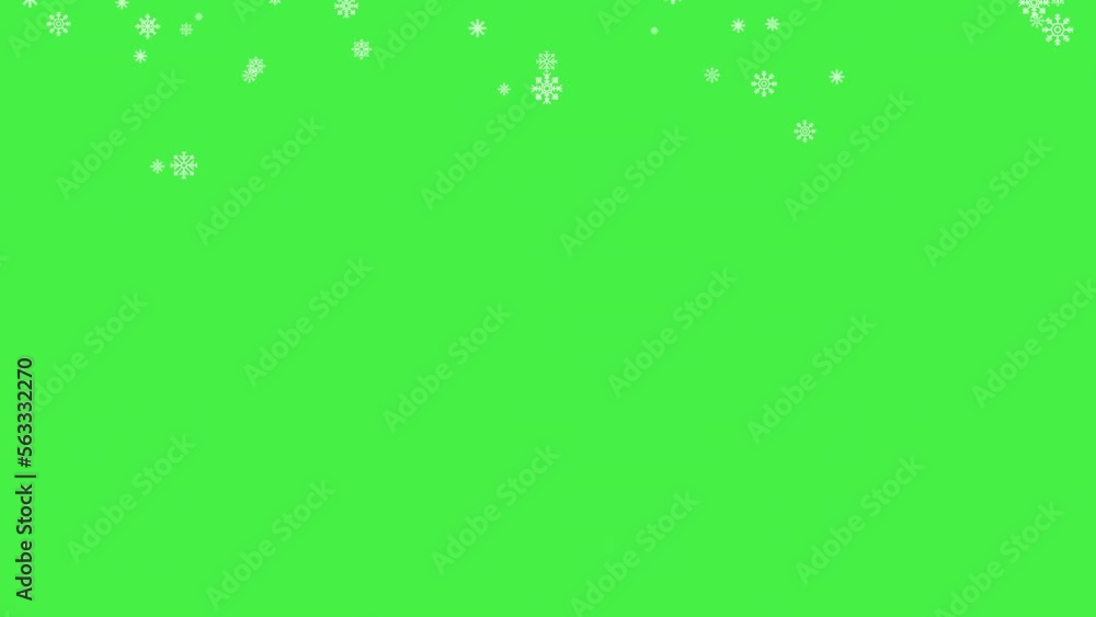 Snow flakes fall on green screen animation. Christmas winter background footage Green Screen Snow flakes fall on green screen animation. Christmas winter background footage Green Screen