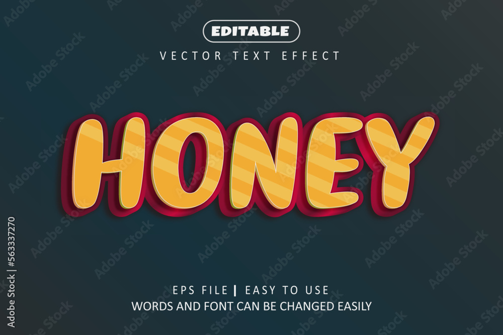 Honey text effect - Honey