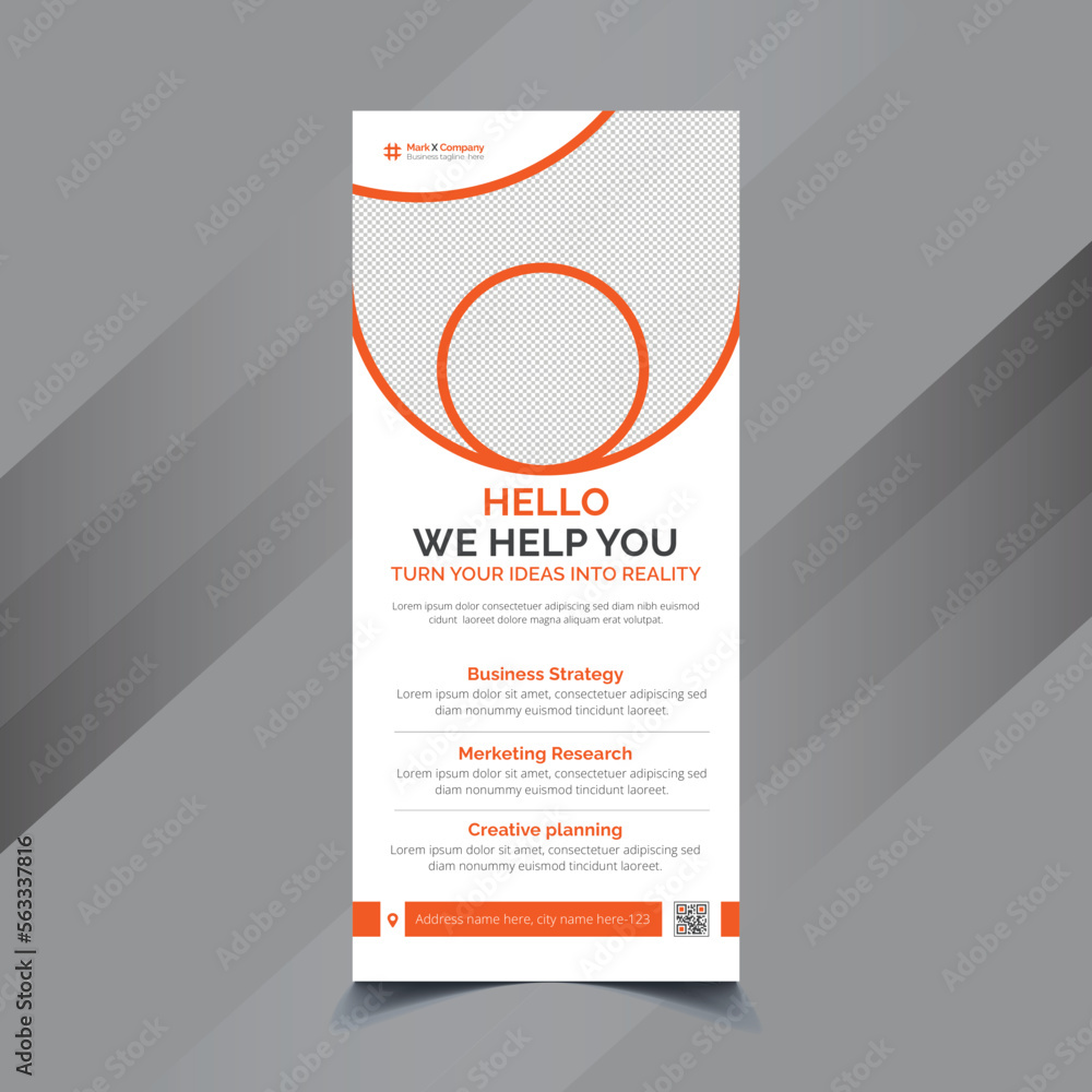Fototapeta premium Corporate Roll up Banner