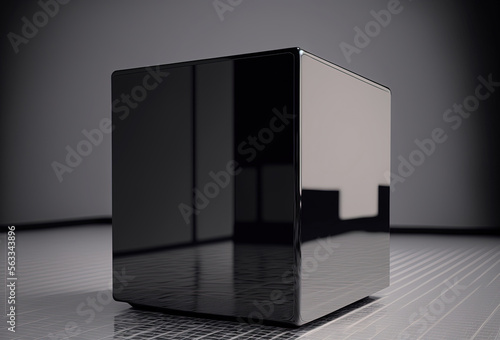 Black Box, abstract concept for Artificial General Intelligence photo