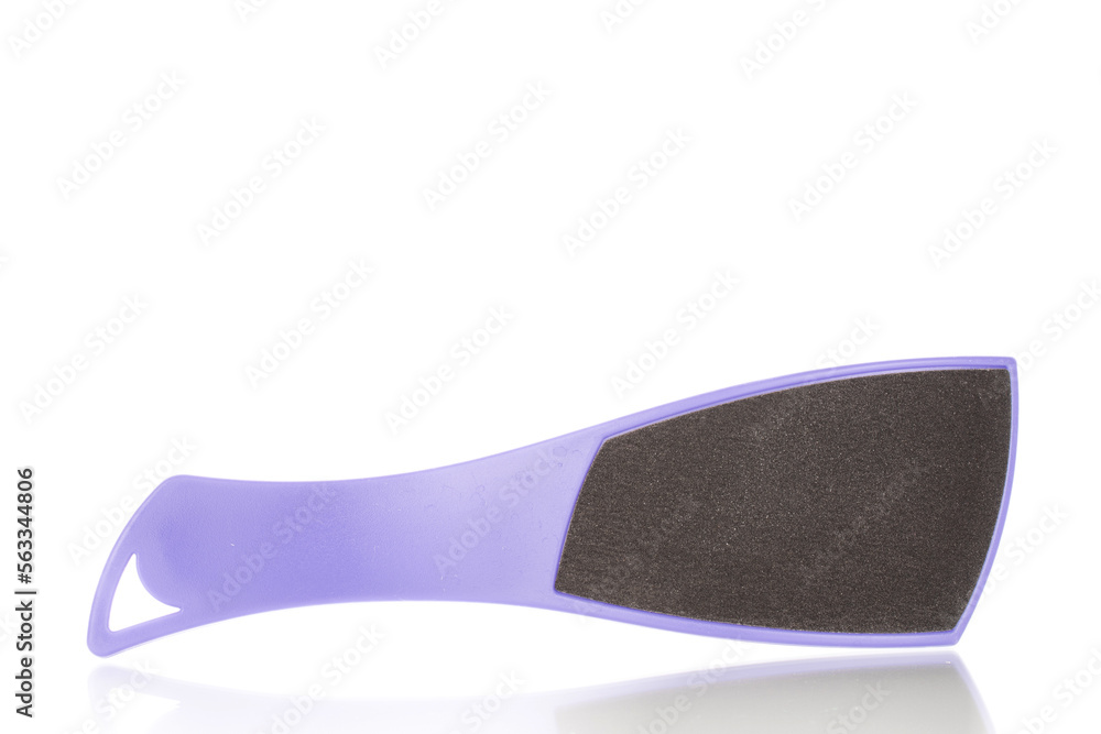 One sanding saw for legs, macro, isolated on white background. One sanding saw for legs, macro, isolated on white background.