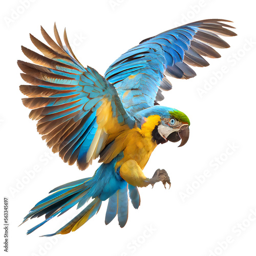 blue and yellow macaw ara ararauna Fototapet