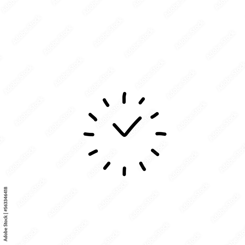Time and clock vector linear icons Time and clock vector linear icons