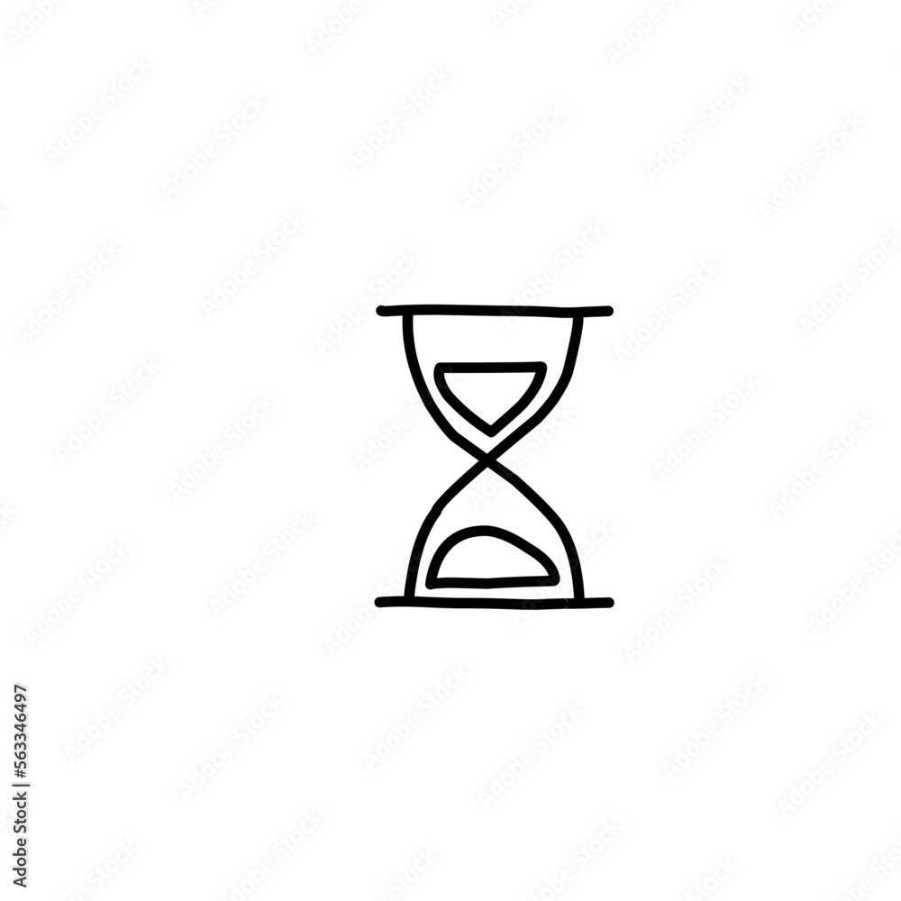 Time and clock vector linear icons Time and clock vector linear icons