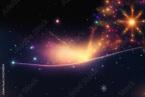 Christmas stars with dark background