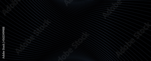 Wallpaper Mural Black and white abstract curvy lines pattern copy space background illustration. Torontodigital.ca