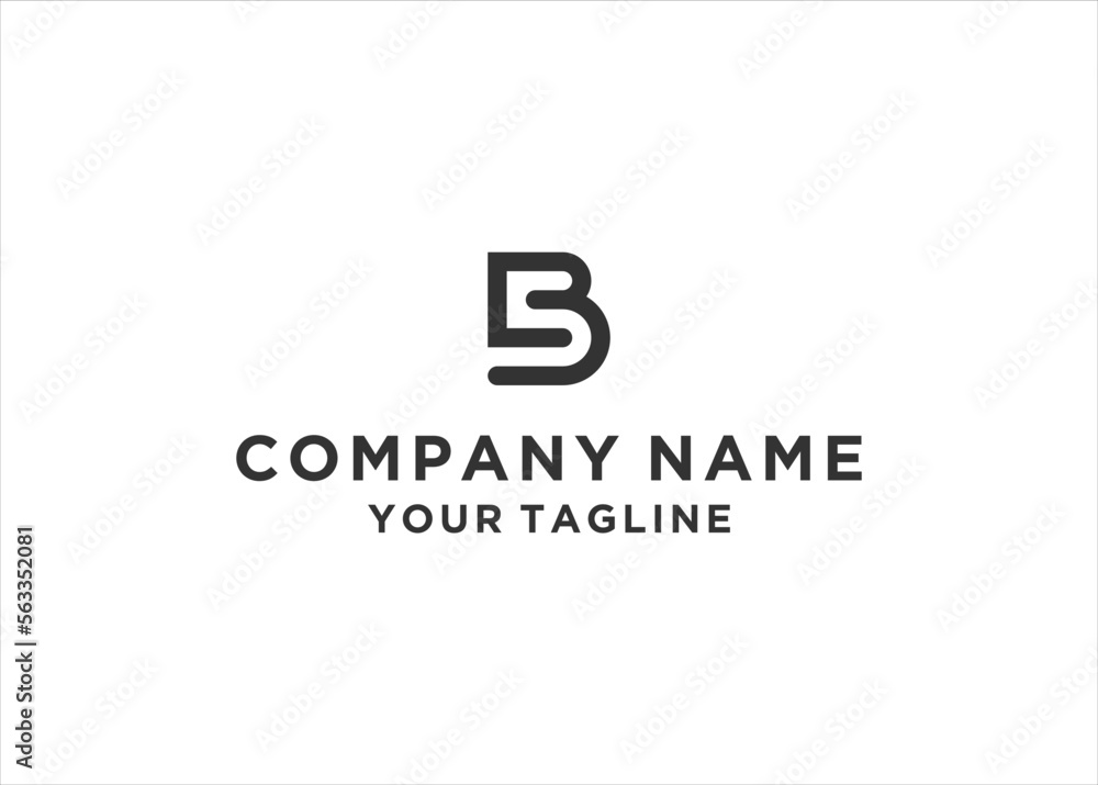 BS letter logo design vector illustration