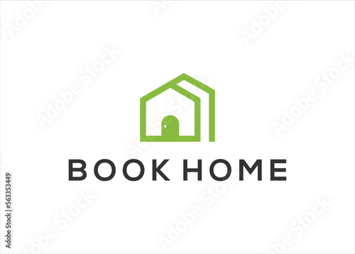 Home Book Education logo template, Real estate symbol