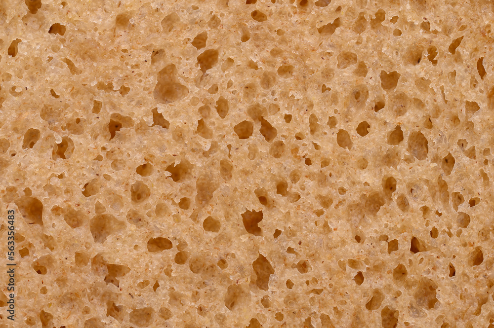 Textures of black bread baked from rye flour.Close-up Textures of black bread baked from rye flour.Close-up