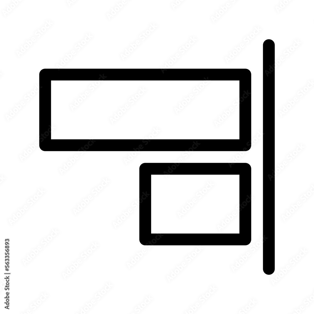 align right icon flat vecktor trendy popular align right icon flat vecktor trendy popular