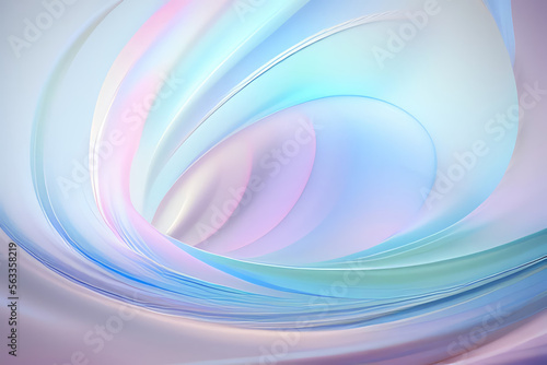 Soft and smooth textured curved lines background. Ai generated art.