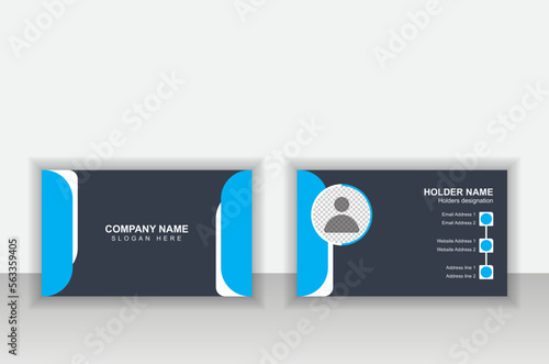 Creative concept modern business card design. For personal and professional business. Bright or attractive design. 