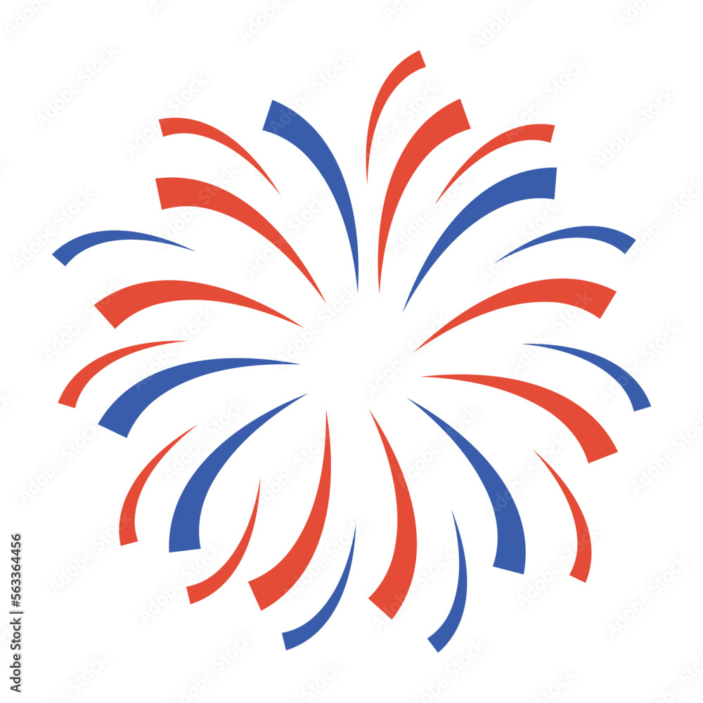 Obraz premium Bursting fireworks icon.