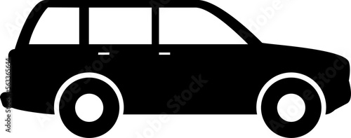 SUV car icon vector, transparent backgrounds