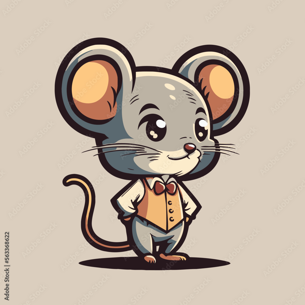 Cartoon mouse. Vector illustration of a cute cartoon mouse. Cartoon mouse Cartoon mouse. Vector illustration of a cute cartoon mouse. Cartoon mouse
