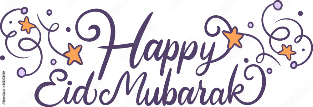 Eid Mubarak hand lettering design Eid Mubarak hand lettering design