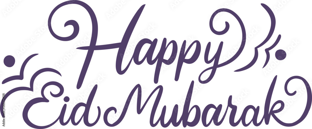 Eid Mubarak hand lettering design Eid Mubarak hand lettering design