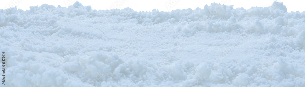 snow isolated on white background close up snow isolated on white background close up