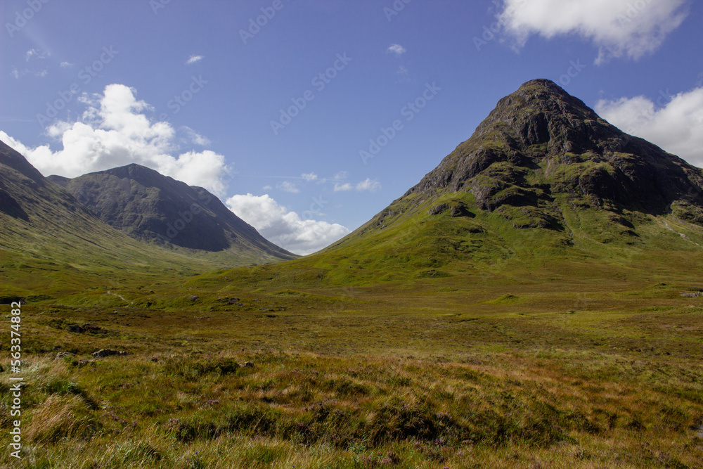the mountain pass in Scotland