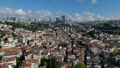 Majestic Istanbul through the eyes of an eagle. Drone view
