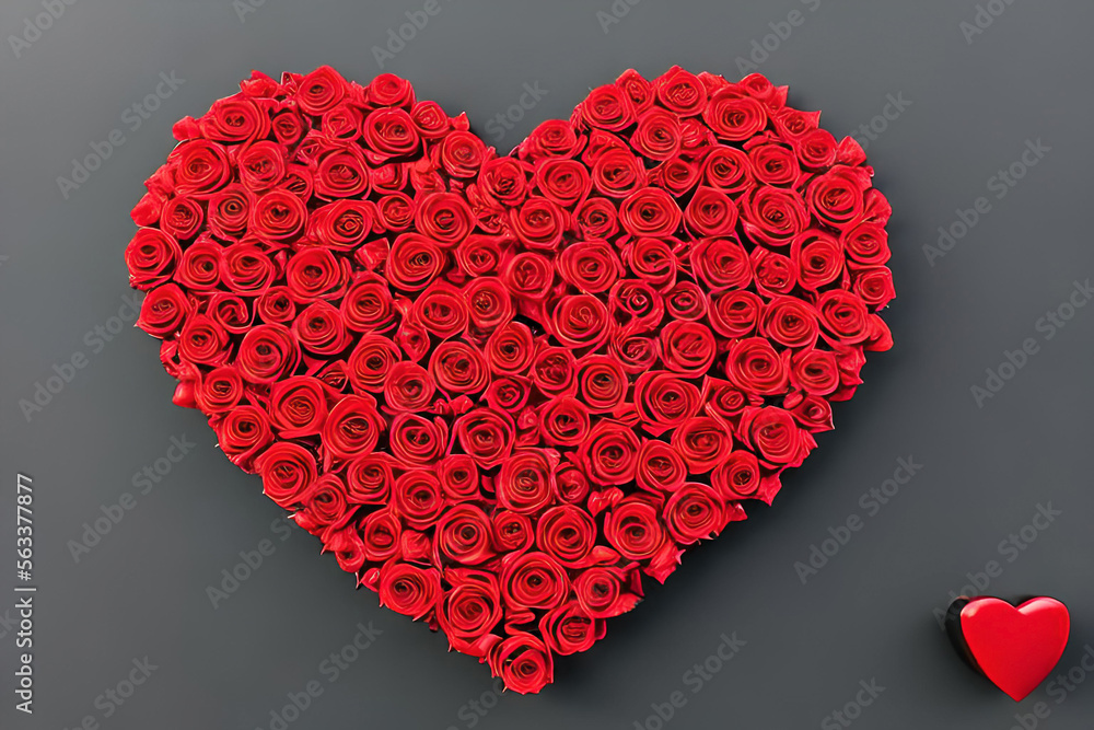 flowers rose heart on a background,Valentine's Day flowers rose heart on a background,Valentine's Day