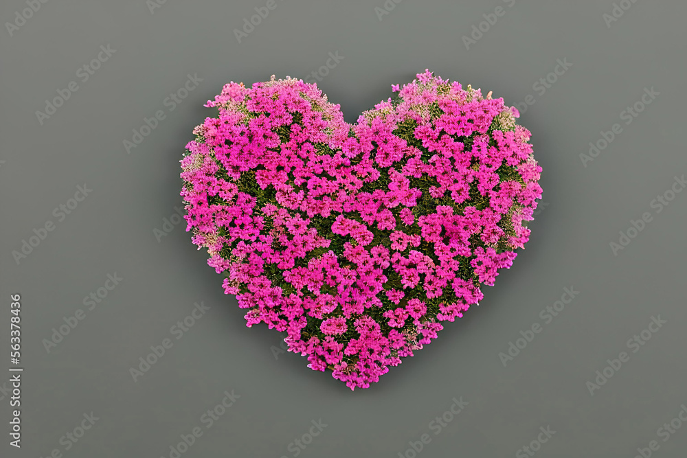 pink heart on a wooden background