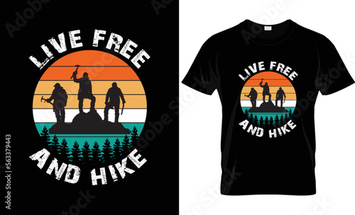 I will do awesome hiking t shirt design