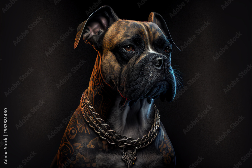 Gangster style dog