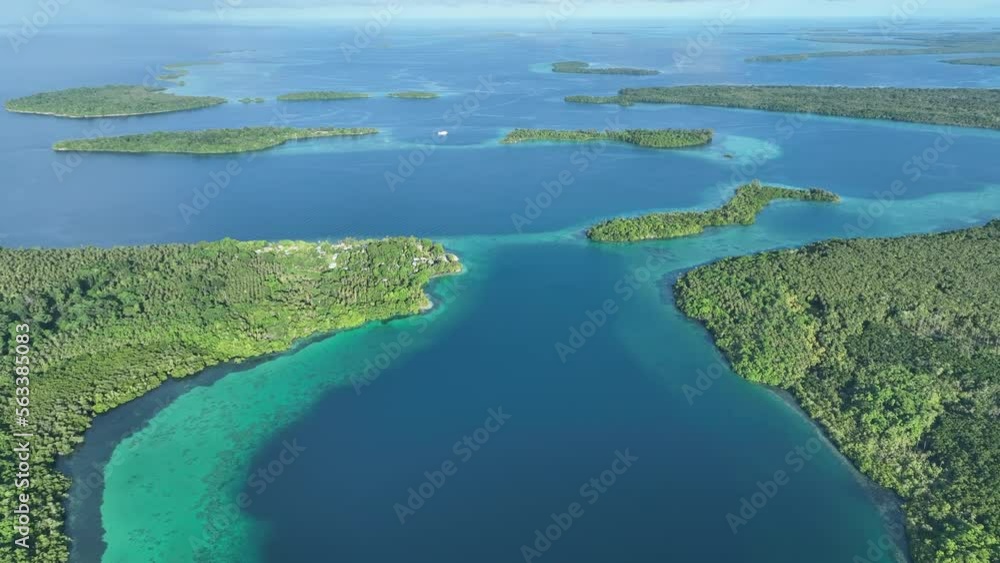 Healthy coral reefs fringe lush islands in the Solomon Islands. This beautiful, tropical country is home to spectacular marine biodiversity and many historic WWII sites. Healthy coral reefs fringe lush islands in the Solomon Islands. This beautiful, tropical country is home to spectacular marine biodiversity and many historic WWII sites.