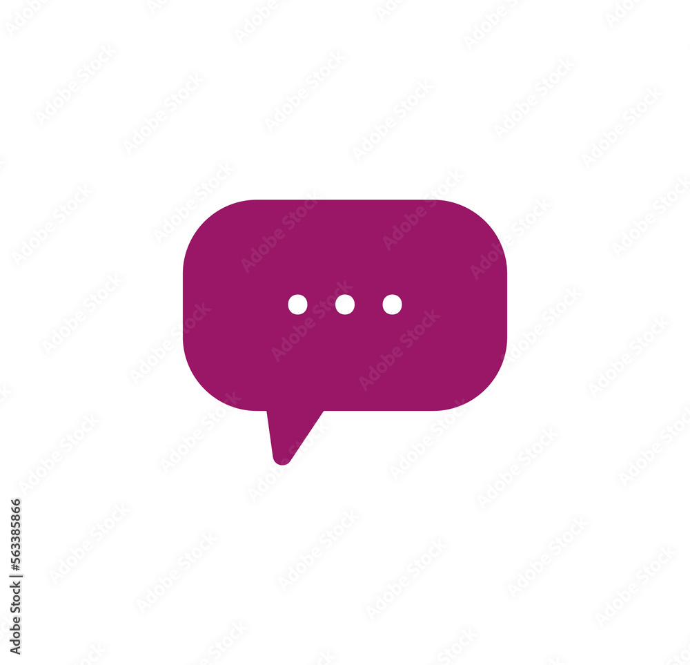 purple speech bubble with white dots. vector illustration chat or message symbol. purple speech bubble with white dots. vector illustration chat or message symbol.