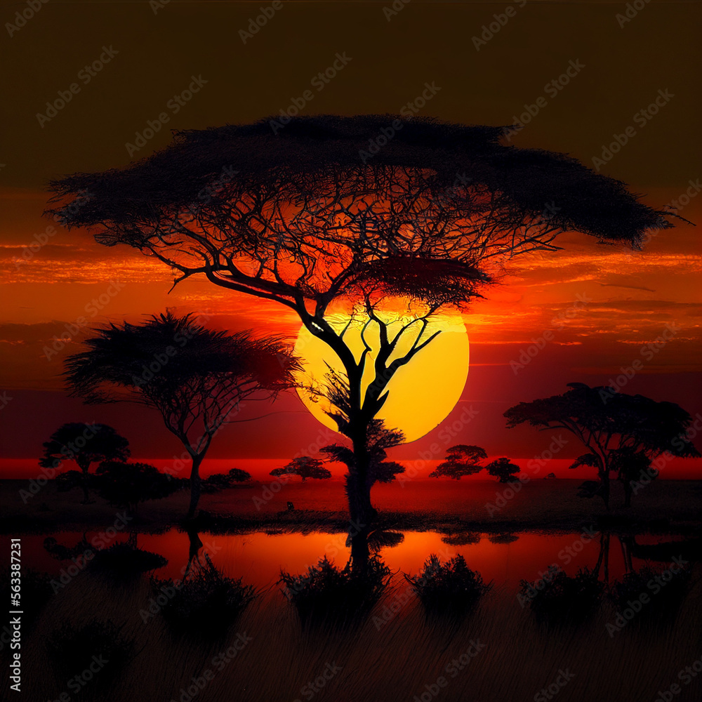 Sunset in Madagascar 4 Sunset in Madagascar 4