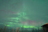 northern lights in lapland, aurora borealis winter