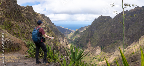 Foto Vue panoramique d'une randonnée à Santo Antao, Cap Vert
