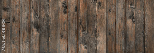 brown old wooden background. Vintage Wooden Dark Vertical Boards