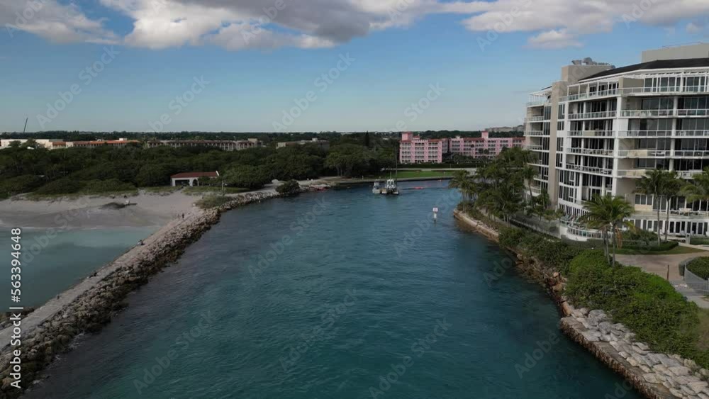 Experience the natural beauty of Boca Inlet, Florida from an aerial perspective with this 4K video. The footage captures the crystal clear water, sandy beaches, and lush greenery of the area. Experience the natural beauty of Boca Inlet, Florida from an aerial perspective with this 4K video. The footage captures the crystal clear water, sandy beaches, and lush greenery of the area.