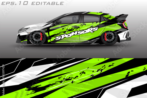 car wrap abstract racing graphic background for vinyl wrap and stickers