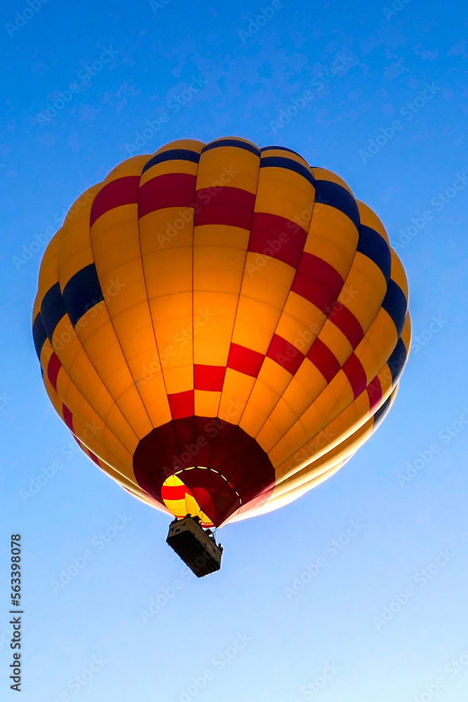 Looking Up at a Hot Air Balloon Looking Up at a Hot Air Balloon
