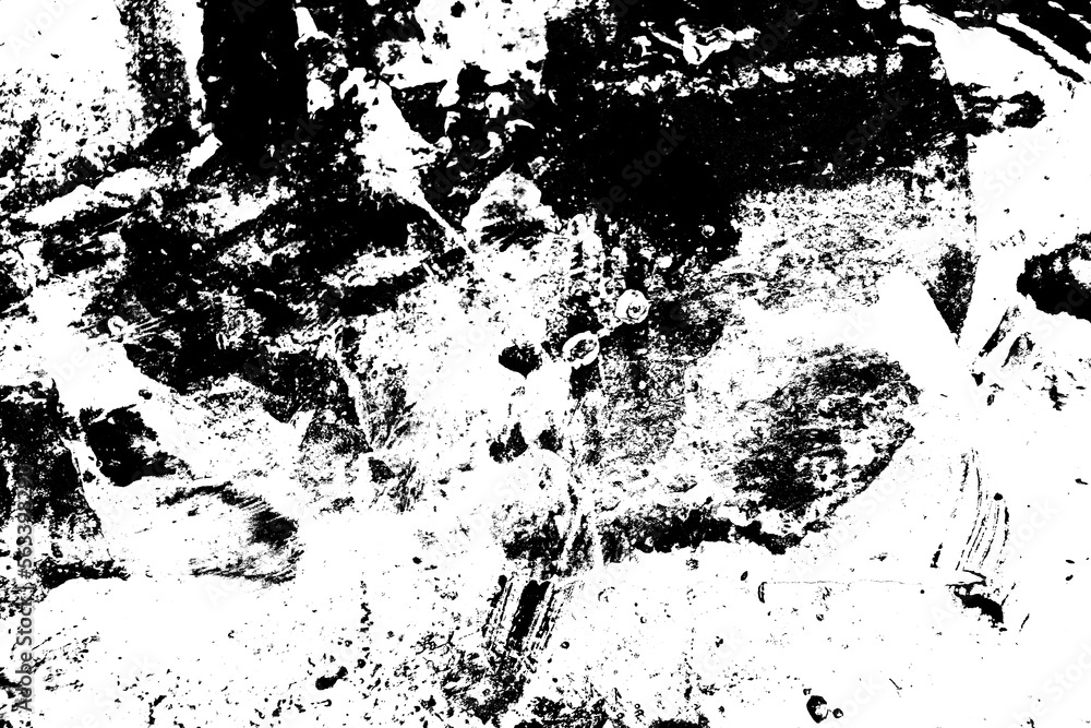 Naklejka premium Abstract black paint grunge background.