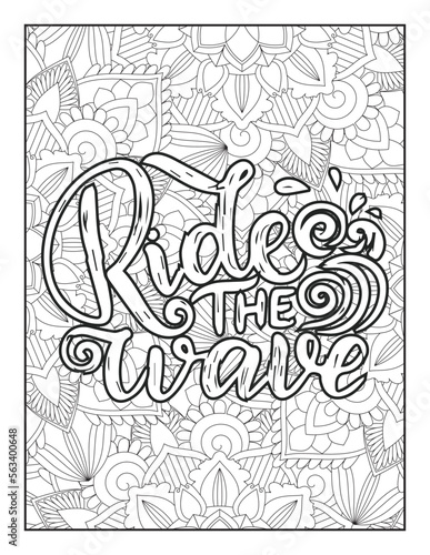 Fototapeta Naklejka Na Ścianę i Meble -   Quotes coloring page, Inspirational quotes, Quotes, positive quotes, Typography quotes