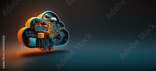 Plakat Cloud computing