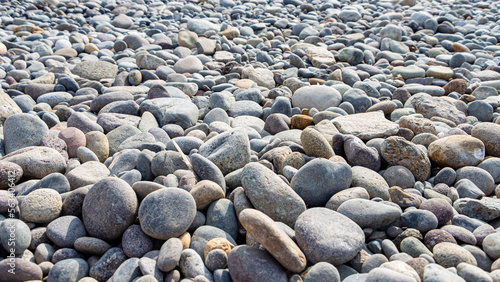 Bilde på lerret Sea pebbles background
