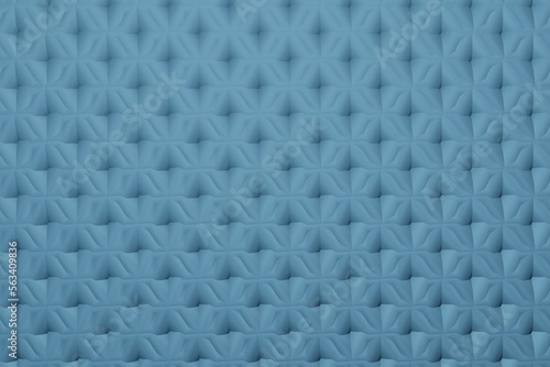 Blue fabric and tile pattern consisting of intertwined curved lines