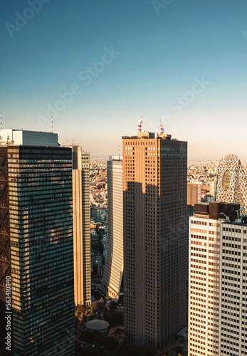 Photography Skyscrapers in Shinjuku, Tokyo, Japan