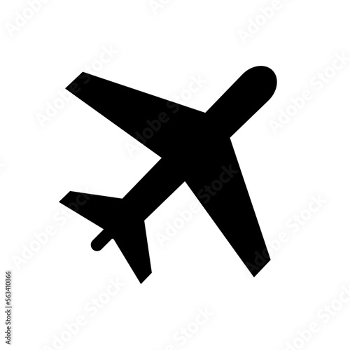 airplane icon on a white background