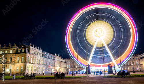 Riesenrad in Langzeitbelichtung