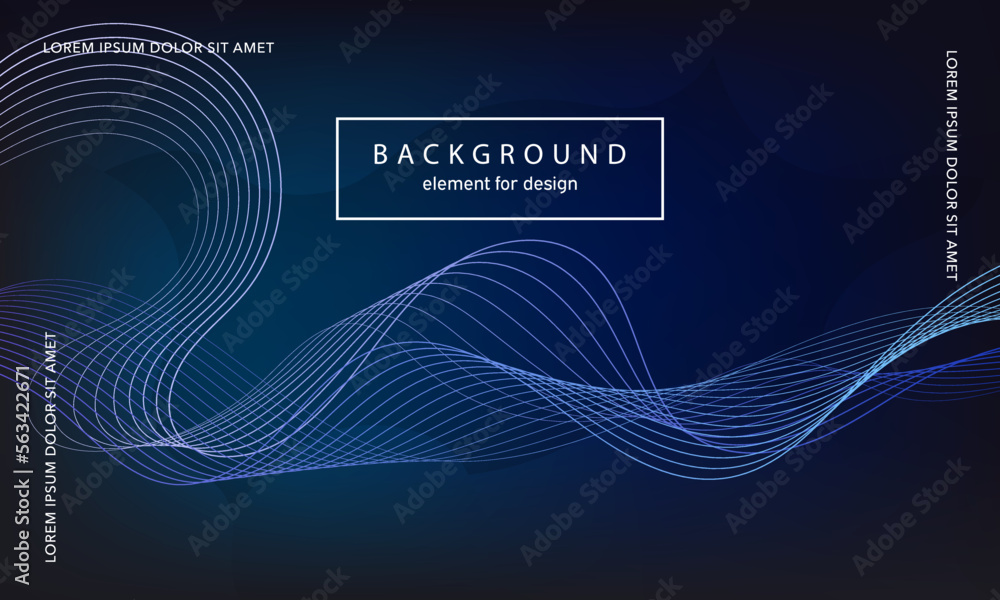Abstract background. Wave element for design poster. Digital frequency track equalizer. Stylized line art. Colorful shiny wave lines created using blend tool. Curved wavy line smooth stripe. Vector. Abstract background. Wave element for design poster. Digital frequency track equalizer. Stylized line art. Colorful shiny wave lines created using blend tool. Curved wavy line smooth stripe. Vector.