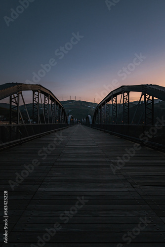 bridge at sunset