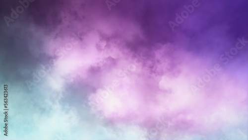 Purple blue white smoke background, abstract colored clouds texture, color gradients poster design, 3d illustration