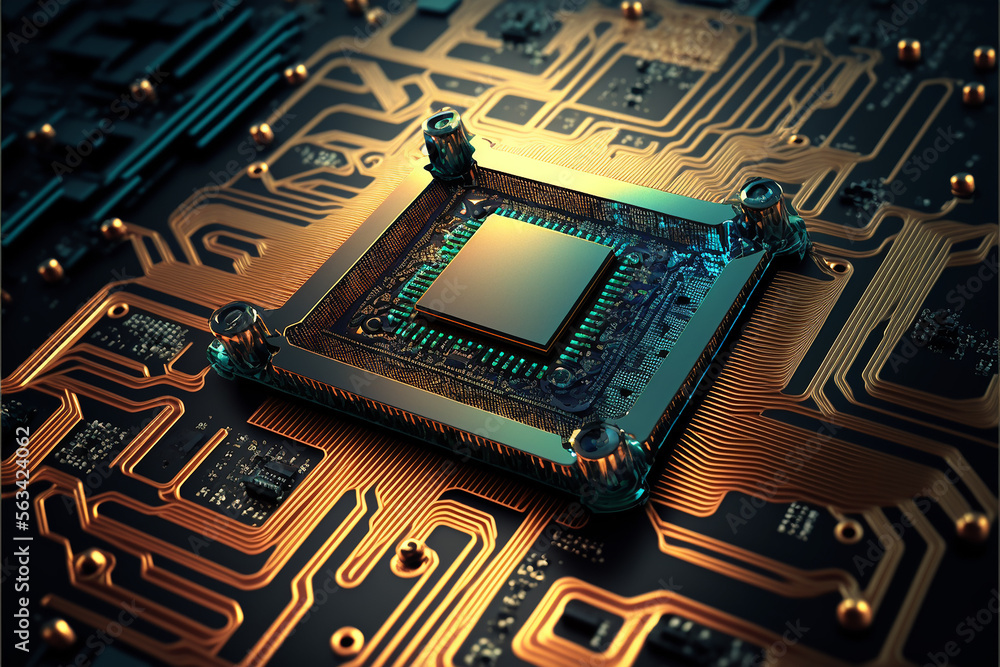 © Wavy concept - Microchip technology concept © Wavy concept - Microchip technology concept