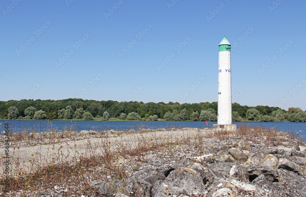 Lake of Der Chantecoq port of Nemours Champagne Grand Est France